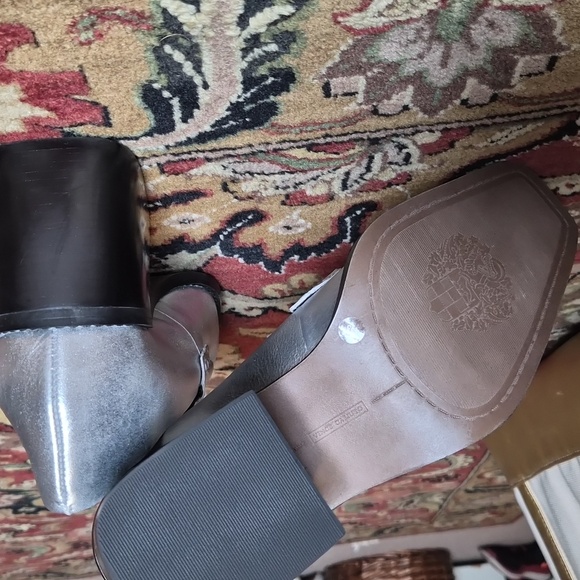 Vince Camuto Metallic Silver Loafers - Picture 6 of 8